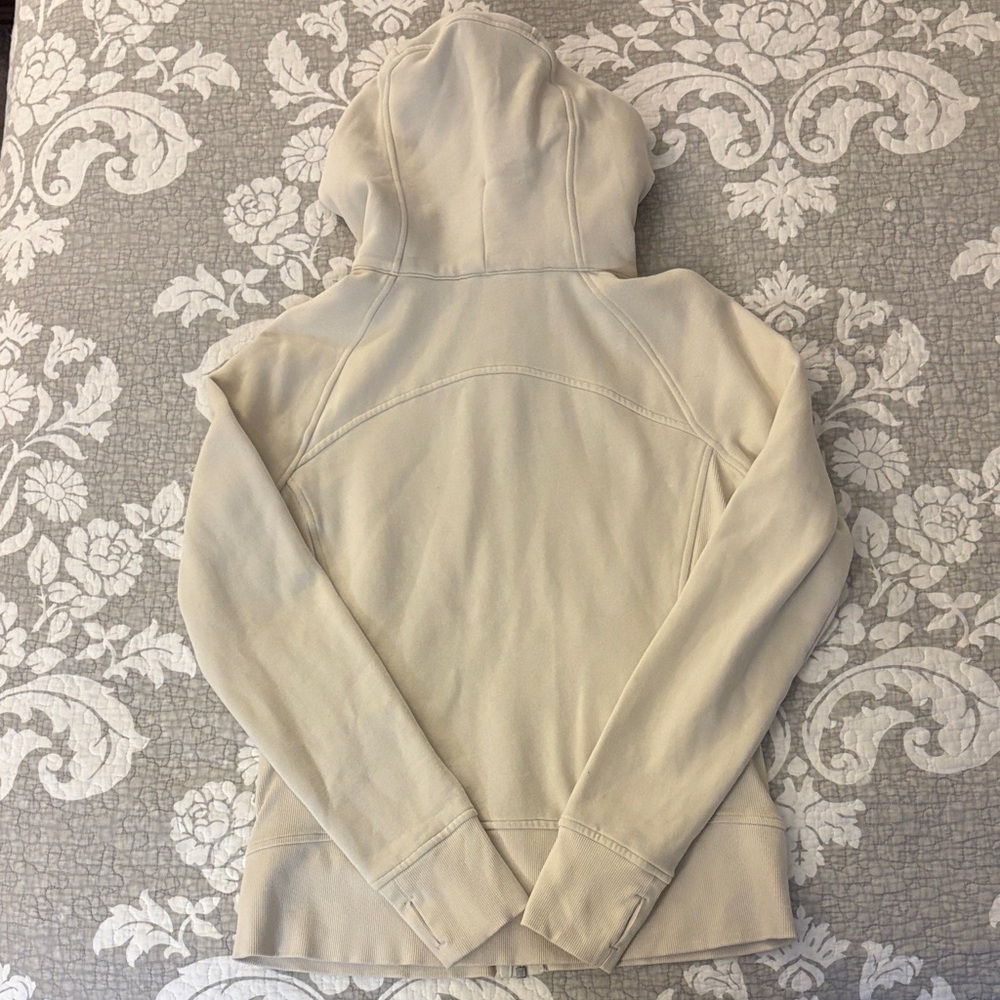 Lululemon Scuba Full-Zip Hoodie ~ Bone ~ Size 8 - Picture 3 of 7
